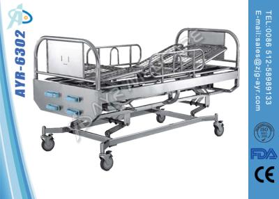 China Manual Stainless Steel Hospital Bed for sale