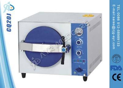 China Stainless Steel Table Top Autoclave Steam Sterilizer With Double Lock Door for sale