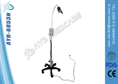 China Cold Roll Steel Surgical Operating Lights Mobile Goose Neck Examination Lamp With Stand for sale