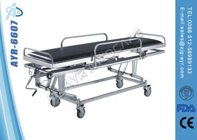 China Stainless Steel For Emergency Patient Transport Treatment Stretcher With Adjustable Height for sale