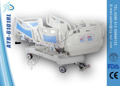 China CPR Function ICU Hospital Beds Equiped Abs Side Rails Buildin Controller for sale