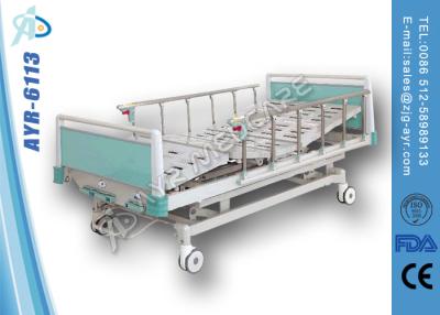 China Luxurious Multifunctional Manual Hospital Adjustable Bed For Patient for sale