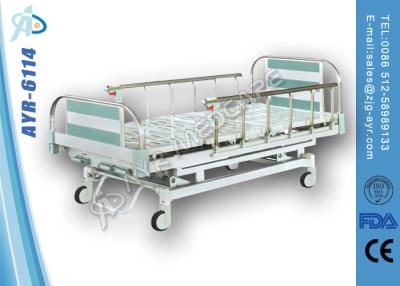 China Luxury Three Cranks Home Hospital Beds With ABS Head Foot Board for sale