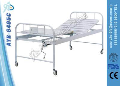 China Single Crank Medical Manual Hospital Bed Back Section Adjustable for sale