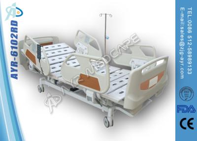 China Five Function Medical Hospital Beds With ABS Head-foot Board  / Side Rails for sale