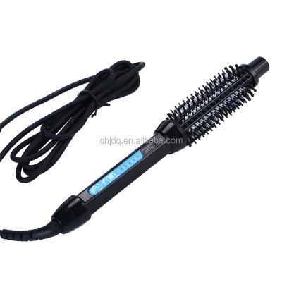 China Compact Electric Hair Brush LED Display Hair Straightener Comb Iron Brush for sale