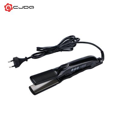 China Mains Powered New Products Hair Straightener LCD Show Electric Hair Straightener Comb Brush Wand Hair Styler Curler Iron for sale