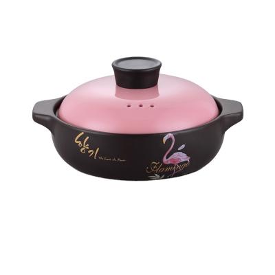 China Stocked High Quality Ceramic Casserole Cooking Pot Korean Soup Pot For Kitchen Cooking for sale