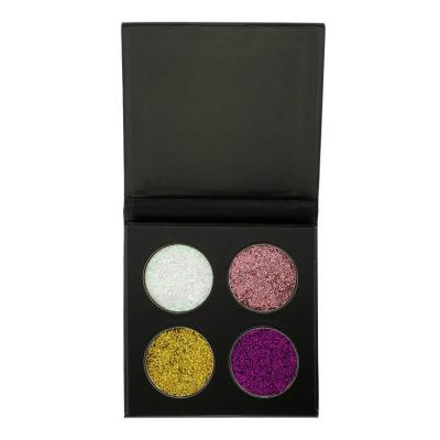 China Waterproof Customized Logo Make Up Cosmetics To Make Your Own Brand Pressed Glitter Eyeshadow Palette for sale