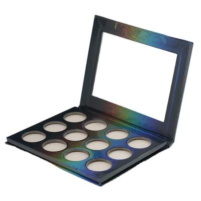 China Waterproof Cosmetic Make Up Magnetic Empty Private Label Eyeshadow Palette Case With Mirror for sale