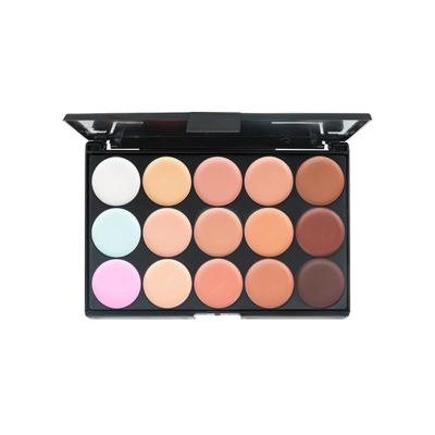 China Wholesale 15 Colors Makeup Palette Contouring Makeup Cream Waterproof Concealer Moisturizer For Dark Circles And Blackhead for sale