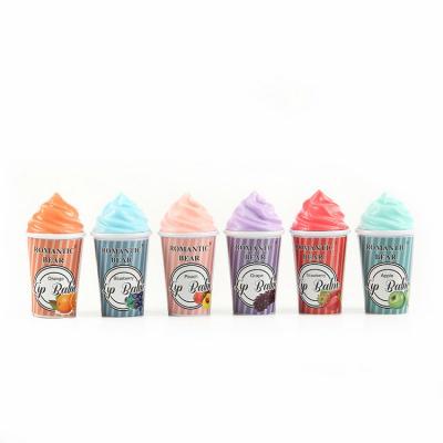 China Moisturize Ice Cream Shape Lip Balm Fashion Cute Fruit Flavor Moisturizing Lip Balm for sale