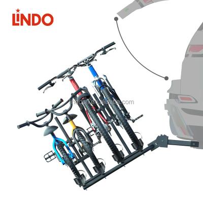 China LINDO 4 Bike Regular Hitch Car Cycle Bike Carrier Rear Mounted Rack for sale