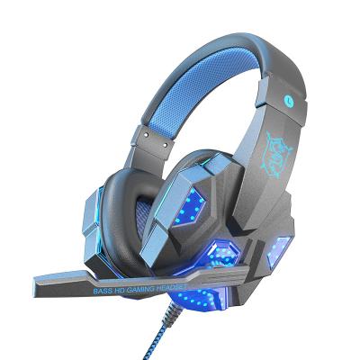 China Hot Selling Wholesale Gaming Headset SY830mv Earbuds 7.1 Best 3.5mm Over-Ear USB Noise Cancellion Stereo Gaming Headset Earbuds For PC/PS4 With MIC LED for sale