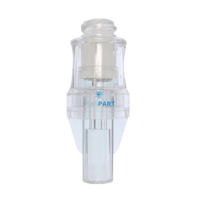 China Liquid unnecessary check connector with silicone rubber for medical cannula system with male lock and luer slip for sale