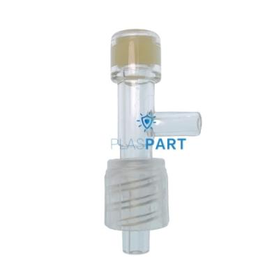 China Order T liquid injection site T connector with rubber for injection of infusion set with male luer lock for sale