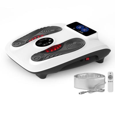 China Foot Feet Massage Machine Hold Belt Feet Bath Massage EMS Ten Infrared Heating Foot Massager for sale