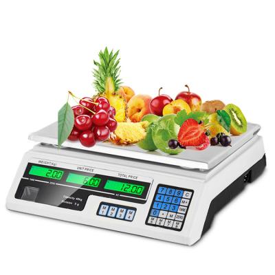 China Electronic Market Scale / Fruit / Meat 30kg Digital Price Computing Retail Scale for sale