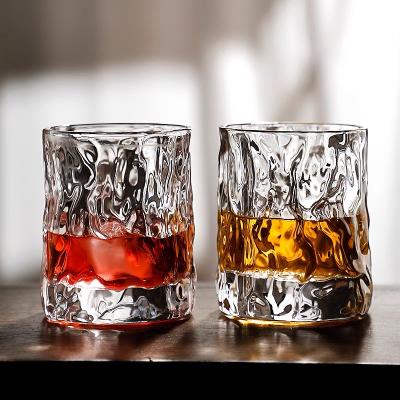 China Fashion Durable Whiskey Whiskey Glass RUM Bourbon Whiskey Glass Cocktails With Gold Rim Glass for sale