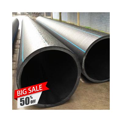 China Factory direct wholesale price black color PN16 PE100 blue water pipe PE HDPE plastic pipe for sale