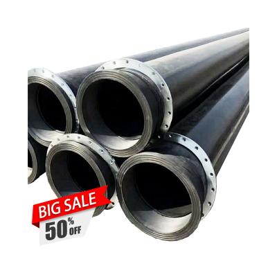 China Wear Resistance 12inch HDPE Pipe With Flange Connections Dredge Pipe Floats For Mud Dredger for sale