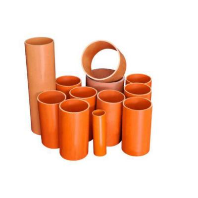 China 110mm 250mm self extinguishing cpvc pvc electrical conduit pipe for sale