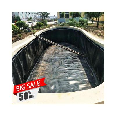 China Industrial Geomembrane Manufacturers HDPE Fish Pond Liner Geomembrane Outdoor Aquariums Pile Up Liner Sheets For Fish Shrimp Agriculture for sale