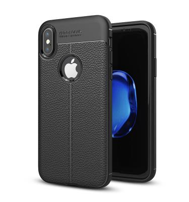 China Unique New Arrive Lichi Texture Silicone Soft TPU Case Cover For iPhone X for sale