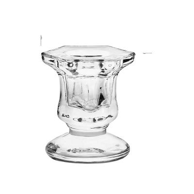 China Art Modern Transparent Home Decoration Candle Votive Glass Candle Holders Unique Sell Well Unique for sale