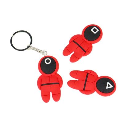 China Universal New Product Holiday Shape Handbag Zipper Key Chain Decoration Character Handbag Accessories for sale