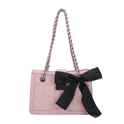 China 2021 New Fashion Women Wholesale Ladies PU Handbag Large Size Shoulder Bag Clips Cross - Body Bag for sale