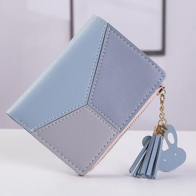 China New Assembled Fashion Tassel All-match PU Handbag Lady High Quality Material Foldable Purses and Purses for sale