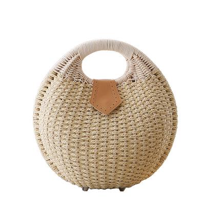 China Direct sales 2021 new Shell Woven Straw Bag Fashion Forest Series Handbags fashion factory pastoral for sale