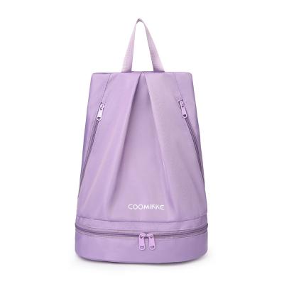 China Wholesale Small Fashion Vintage Waterproof Stylish Wet Dry Ladies Divider Happy Yoga Gym Bag With Shoe Compartment for sale