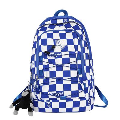 China 2022 New Korean Anti-theft Schoolbag Double Shoulder Backpack Junior High School College Students Couple Backpack Handsome for sale