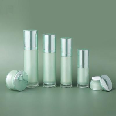 China Cosmetic Set 15g 20g 30g 40g 50g Face Cream Jar 30ml 50ml 80ml 120ml Toner Serum Lotion Acrylic Bottle With Pump for sale