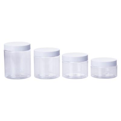 China Household Products Food Cosmetic Packaging 50ml 60ml 80ml 100ml 120ml 150ml Clear Plastic Jar For Cream for sale