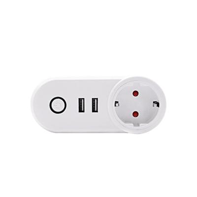 China Automatically Ewelike Power EU 10A Wifi Smart Socket Power Switch Socket 220V Wireless On-Off Light Timer Outlet Remote Control Support Alexa Google Home for sale