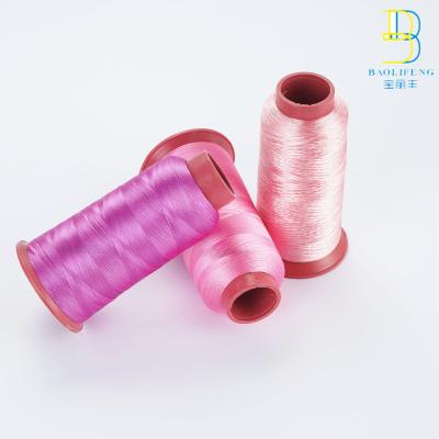 China 100% polyester embroidery thread 108d/2 120d/2 600/500tpm bright Wholesale for sale