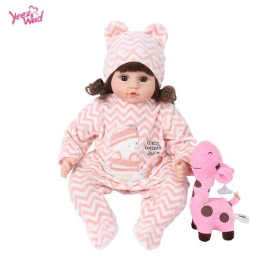 China Toy Handmade Battery Operated Realistic Baby Doll For Hot Sale 18inch 47cm Silicone Bebe Reborn Dolls For Girls Toys for sale