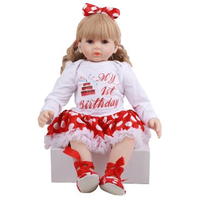 China Wholesale Realistic Handmade Toy 60cm 24inch Bebe Reborn Kit Battery Operated Reborn Baby - Doll Vinyl Dolls Toys For Kids Girls for sale