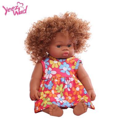 China Factory direct sale silicone vinyl skin variable black lifelike reborn baby clothing black African baby soft doll for sale