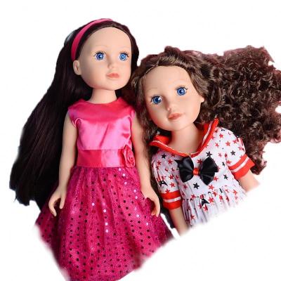 China OEM Changeable Dressing 18 Inch American Doll Lovely Dress Dolls For Kids Girls Toys Realistic Body Reborn Baby - Doll for sale