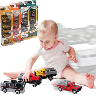 China Hot Selling Creative Diecast Car One Set Of Small Size Car 6pcs/set DIY Toy Toy Wholesale Plastic Cheap Price for sale