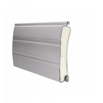 China Modern PU Slat 3005 77mm Foam Filled Aluminum Door Slat For Roller Shutters Window for sale