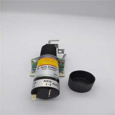 China 366-07197 Stop Solenoid Valve 1502-12C722 SA-3405T 2 Terminals Engine Stop Solenoid for sale