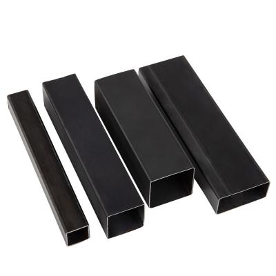 China Liquid Pipe Black Iron Rectangular MS Steel Pipe For Building Structure for sale