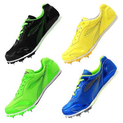 China PU factory outlet speed distance spiked shoes athletics spikes sprint shoes child women mens athletics spiked shoes for sale