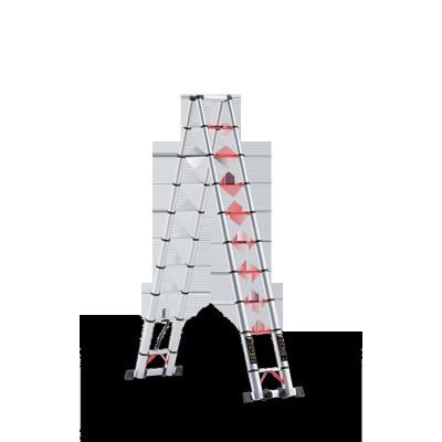 China Fishbone Ladder Construction Folding Ladders Scaffolding Ladders Multi Folding Aluminum Ladders Large Function Adjustable Foldable for sale