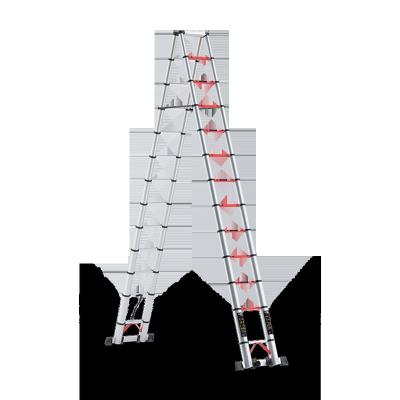 China Folding Ladders Universal Aluminum Telescopic Folding Step Ladder Extender Step Ladder Multi Position Ladder for sale